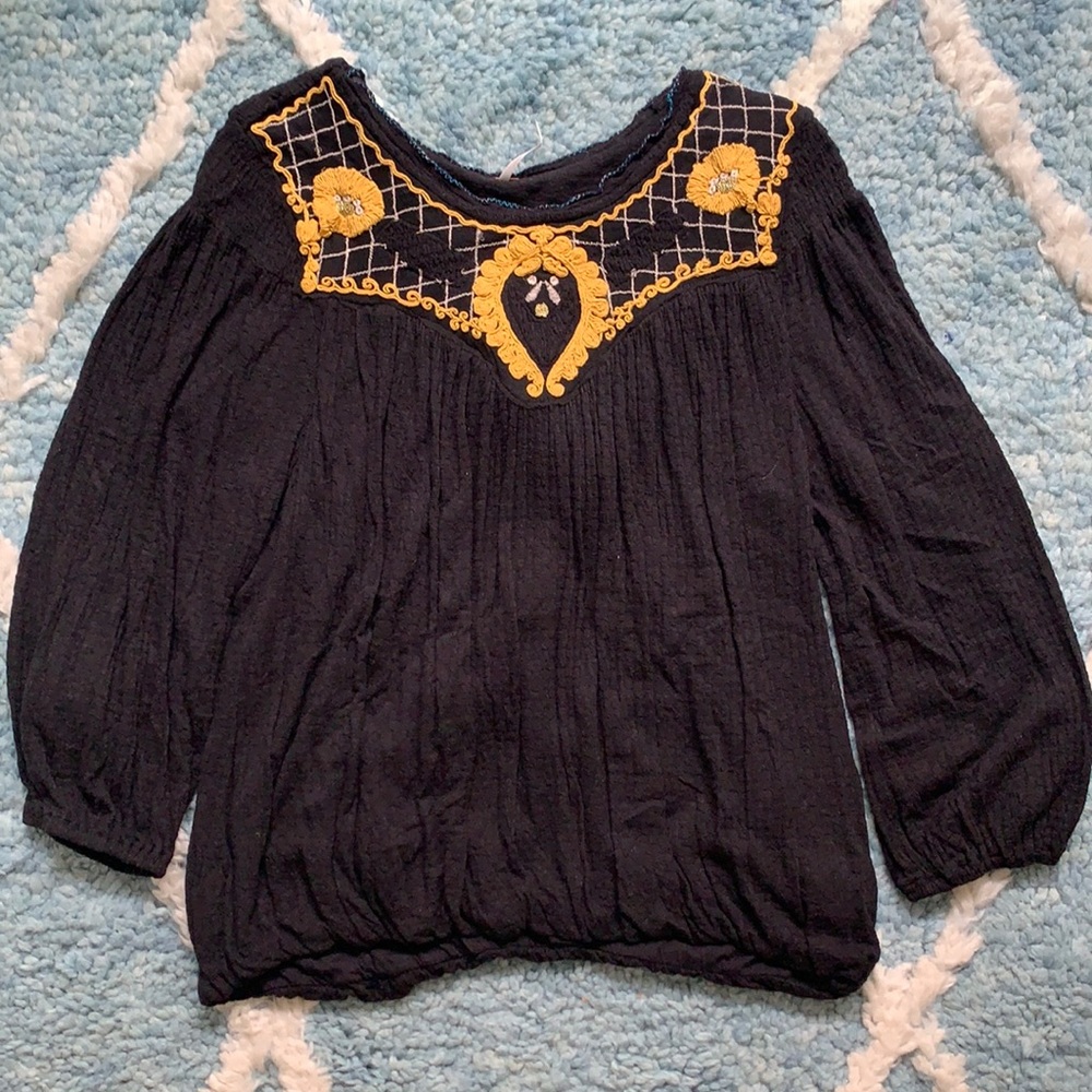 Free People Black Top M